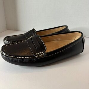 Artisure Womens Driving Loafers Black‎ Pebbled Penny Loafers Size 7.5 US EU 38.5